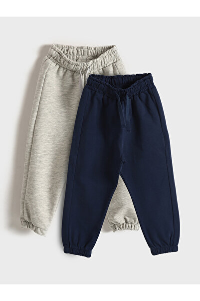 LC Waikiki Pantaloni de trening pentru băieți cu talie elastică, pachet de 2