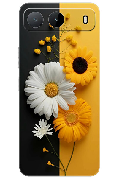 TECNO Spark 40 5G (KM8n) Uyumlu Kılıf Desen Baskılı Silikon Papatya Serisi ST...