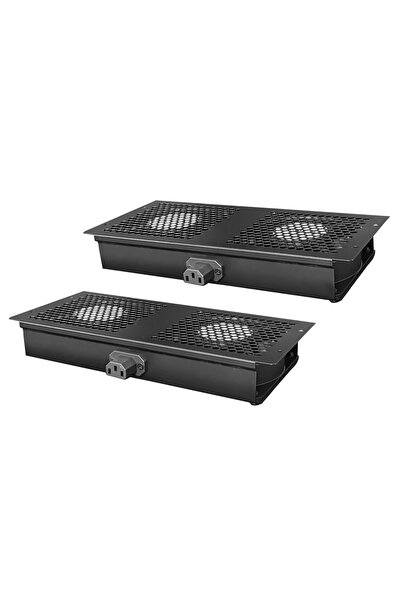 POWERTECH Ανεμιστήρας ψύξης για rack NETW-0009, 4 ανεμιστήρες, 2x 29.5x13x4εκ.