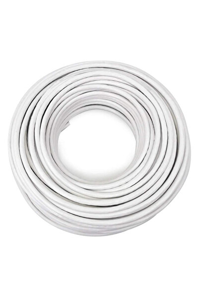 MABIKAL καλώδιο κεραίας 75Ohm, 1mm, 100m, λευκό