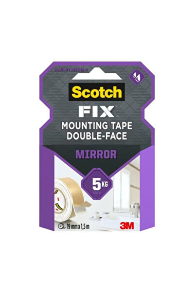3M Banda Dublu Adeziva Montare Oglinzi - Scotch Fix Mirror Mounting Tape, 5 k...