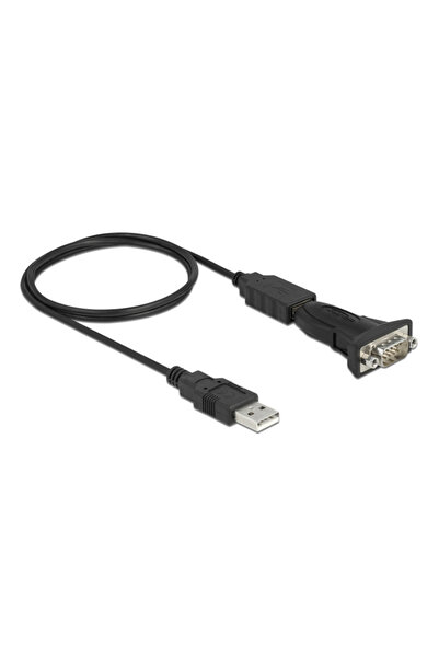DELOCK αντάπτορας USB σε RS-232 DB9 61506 με καλώδιο USB, 0.8m, μαύρο