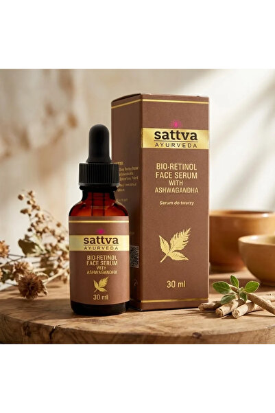 sattva Ser facial cu bio-retinol și ashwagandha, 30 ml,