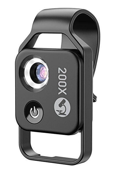 APEXEL φακός μικροσκόπιο APL-MS002 για smartphone κάμερα, 200x zoom, LED