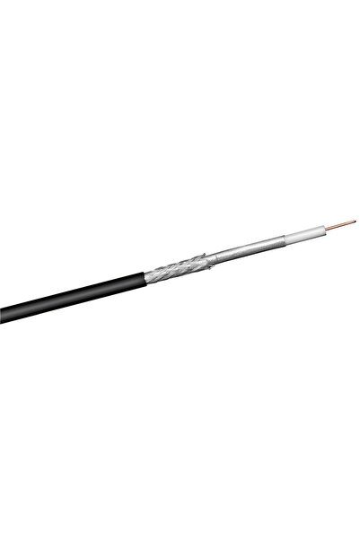 goobay καλώδιο κεραίας 67103, 100dB, 75Ω, CCS, 100m, μαύρο