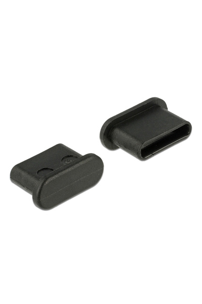 DELOCK κάλυμμα προστασίας για θύρα USB-C 64014, μαύρο, 10τμχ