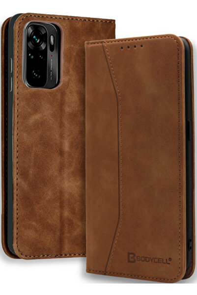 Bodycell Θήκη - Πορτοφόλι Xiaomi Redmi Note 10 / Note 10S - Brown