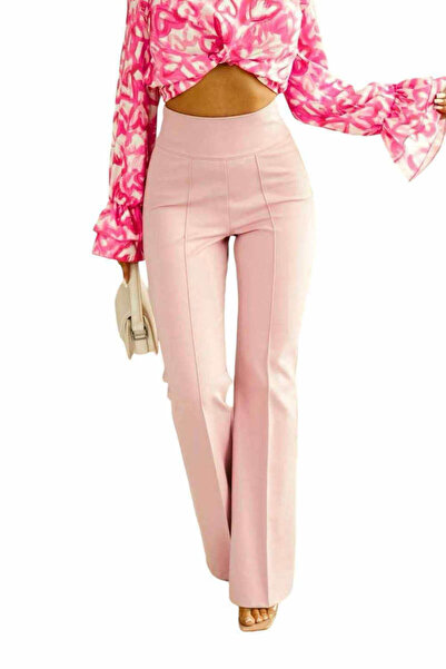 Woman's Fashion Γυναικείο υφασμάτινο παντελόνι ροζ