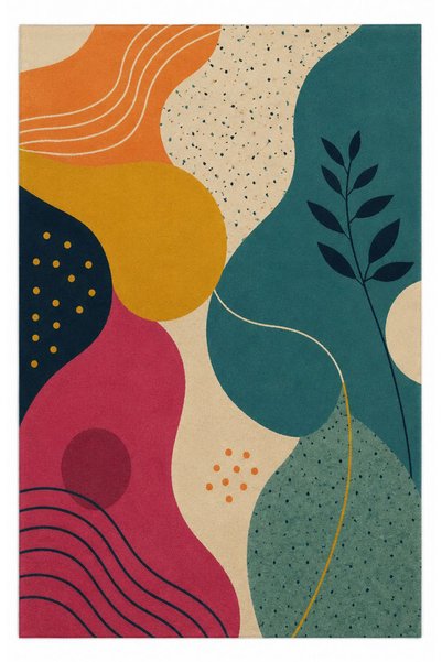 Rugs Modern Halı Eta Traditional Patterned Modern Woven Base Decorative Carpe...