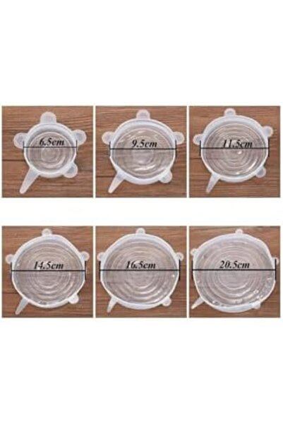 Yıldızan Msa Shop Silicone Stretch Cover Set, Food Storage Container Cover, P...
