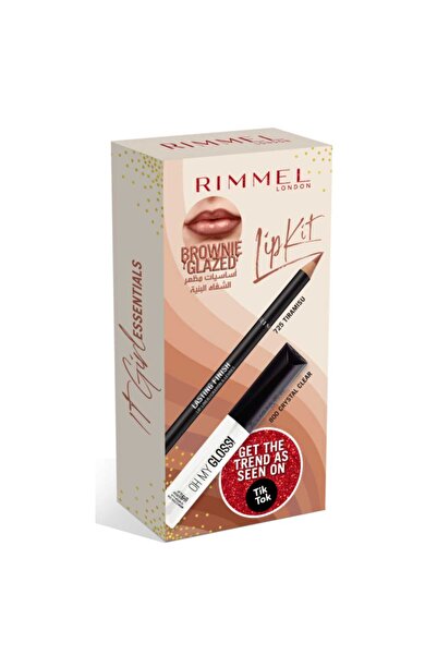 RIMMEL LONDON Promo Lasting Finish Pencil, 725 Tiramisu + Oh My Gloss Lip Glo...