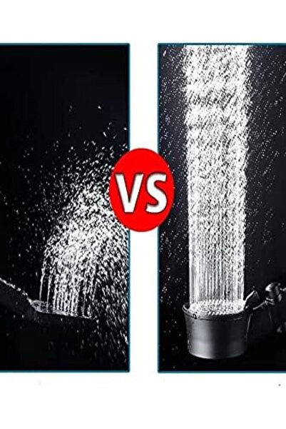 Yıldızan Msa Shop Black Turbo Fan Water Saving High Pressure Shower Head 931845