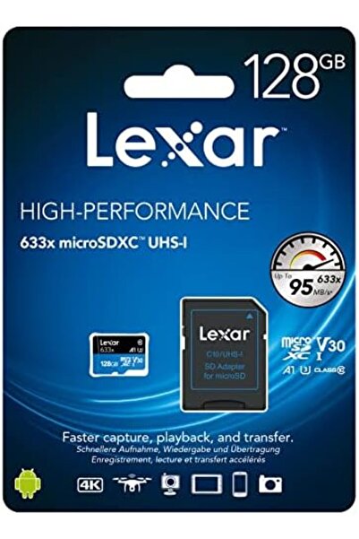Yıldızan Edl Shop 128Gb 633X Microsdxc Uhs-I U3 100/45 Mb/S High Performance ...