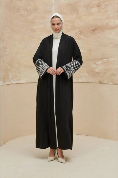 LEYLA STORE Miras |   Kefiye Detailed Hijab Abaya