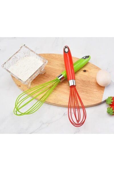 Yıldızan Edl Shop Large Size Silicone Whisk, Silicone Beater, Whisk for Eggs,...
