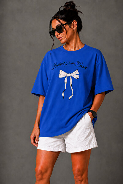FECCY Premium Kurdalye Printed Unisex Oversize Γυναικείο T-Shirt Βαμβακερό Ov...
