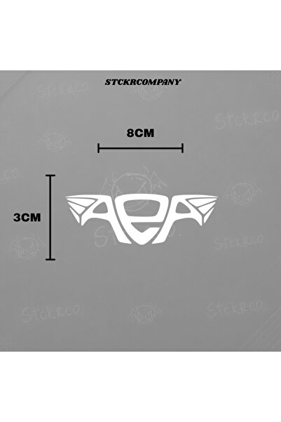STCKRCO Motor ve Kask için AEA Altın Elbiseli Adam Sticker Etiket - AEA Sticker