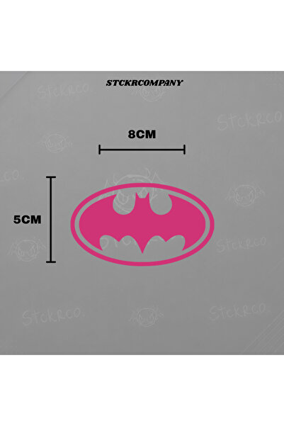STCKRCO Batman Logo Sticker - Premium Motor ve Kask Sticker Etiket