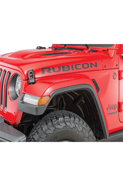Amo-Stickers Σετ 2 αυτοκόλλητων Jeep Rubicon για κορυφή και βάση, 55 εκ., Μαύρα