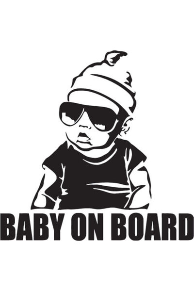 Amo-Stickers Baby On Board 38 25cm Rosu