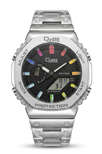 TEKMAKG Premium Steel Case Men's Wristwatch Analog Digital Dual Display Sport...