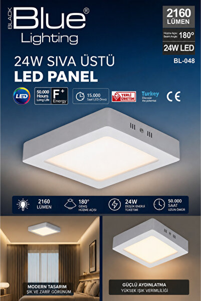 Sıva Üstü Led Panel 24WLed 2160 Lümen