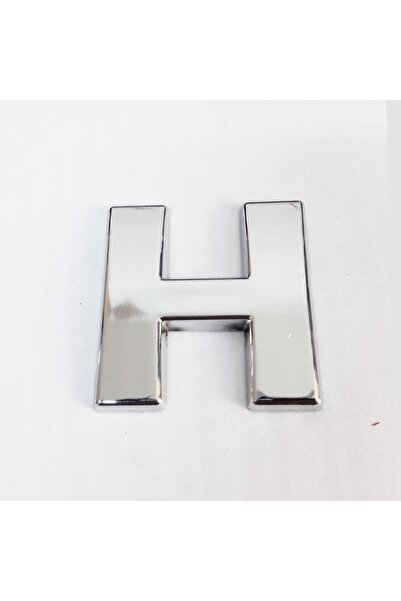 Generic Brand Letter H 3.75 cm with Chrome Adhesive