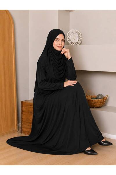 AKPİYYER One-Piece Prayer Robe, Sweat-Proof Prayer Clothing, Ferace