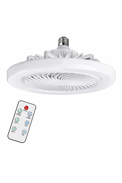 AT Performance Ventilator de Tavan cu LED și Telecomandă E27 - Bec Ventilator...