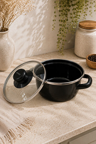 Enza Minicook Enamel Food & Sauce Pot
