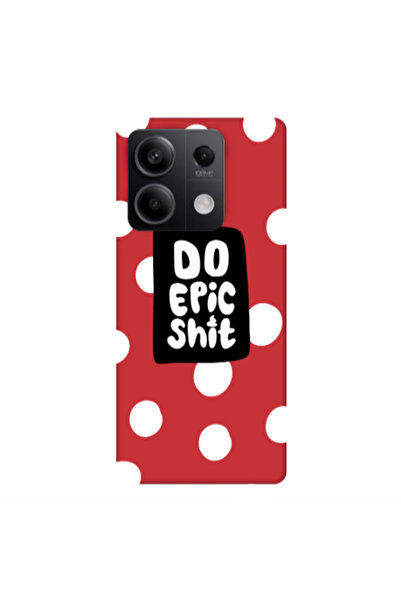 Other Xiaomi Redmi Note 13Pro 5G Do Epic Shit Red Colored Silicone TPU Θήκη