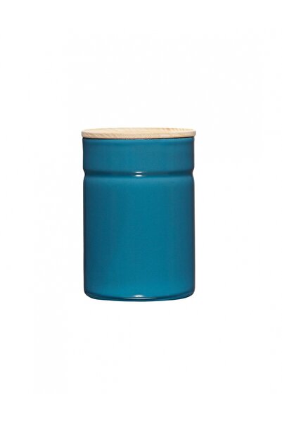 Riess Cutie alimentara Riess, 0.5l, capac din lemn, Silent Blue, 12x8cm, set ...