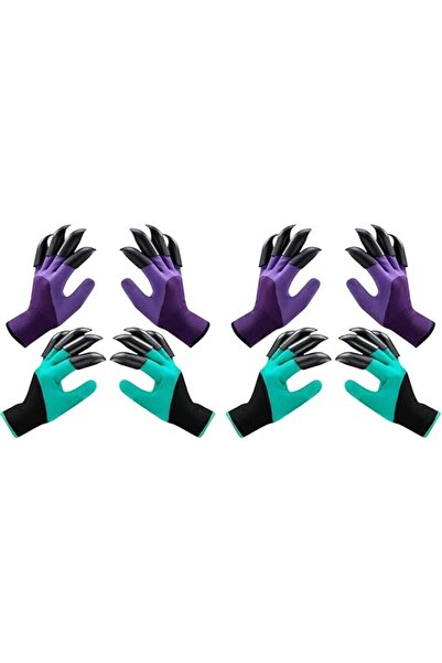 Arabest 4 Pairs Clawed Gardening Gloves, Air Permeable Outdoor Yard Work Mitt...