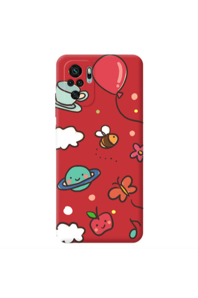 Other Xiaomi Redmi Note 10S cute little ones Red Colored Silicone TPU Θήκη