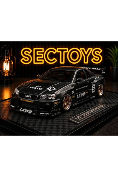 scntoys Nissan Skyline Lbwk Diecast Model Car Super Silhouette 1:24 Scale Mod...