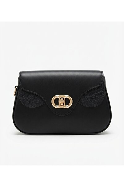 GENCATELİER Gold Detailed Minimalist Women's Shoulder Bag Size: 20*14 cm