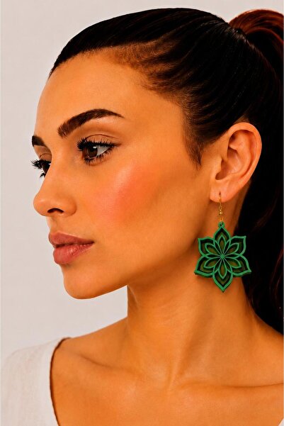 ROKH Women's Design Natural Handmade Wooden Authentic Earrings
