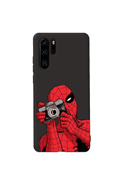 Other Huawei P30 Pro Spiderman take picture Black Colored Silicone TPU Θήκη