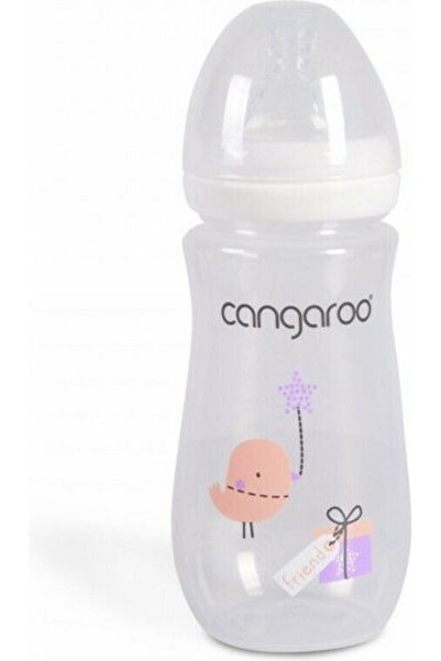 Cangaroo Πλαστικό Μπιμπερό 300ml με Αντι-κολική Θηλή 3Μ+ Μπλε Birdy C0563