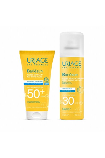 Uriage Set Bariésun – Matifying Fluid SPF 50+, 50 ml + Hydrating Dry Spray SP...