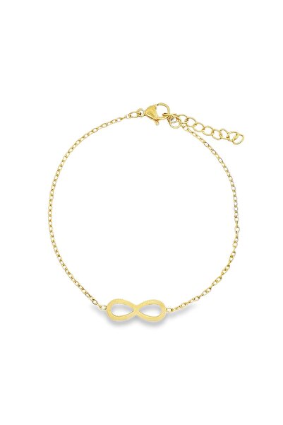 Bijuteria SORELLY Brățară infinit placată cu aur de 14k