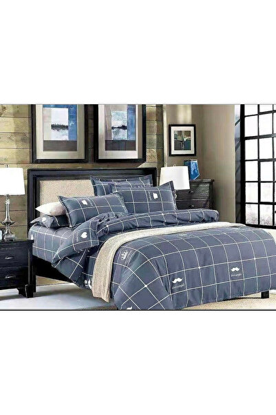 Woman's Fashion Σετ σεντονιών διπλού κρεβατιού 220 x 240 εκ. Μπλε (4 τεμάχια)