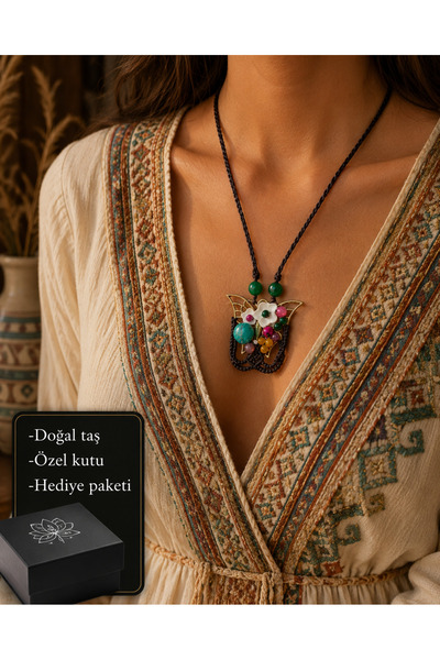 HER ŞEY NOTA www.herseynota.com Lunara Bohemian Natural Stone Handmade String...
