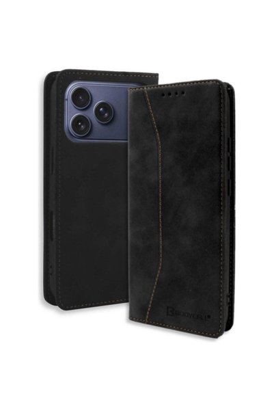 Bodycell Θήκη iPhone 17 Pro Book Case Πορτοφόλι - Black