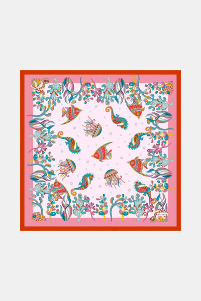Vakko PEMBE ANİMAL FİGÜRLÜ TWİLL BANDANA