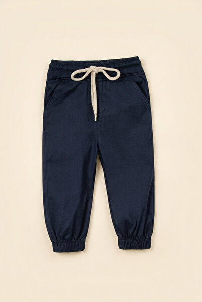 zumino Boys' Woven Jogger Pants with Elastic Waist and Tie Detail
