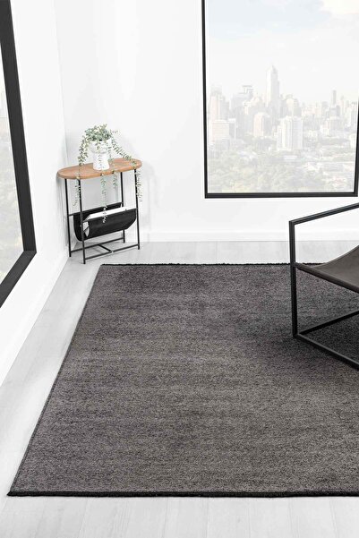 VİTALİHOME Liv Gri Kilim Yıkanabilir Kaymaz Taban Şönil Kilim Salon Oturma Od...