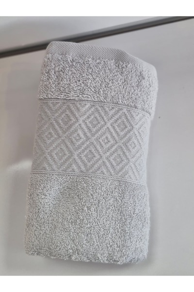 PURRY COTTON %100 PAMUK EL YÜZ HAVLUSU AÇIK GRİ 50*90