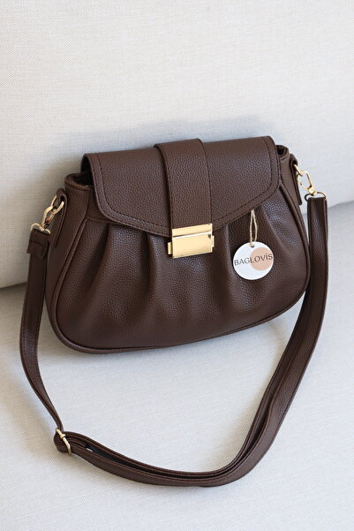 BAGLOVİS Magnetic Flap Cover Women's Shoulder Bag with Adjustable Strap Daily...