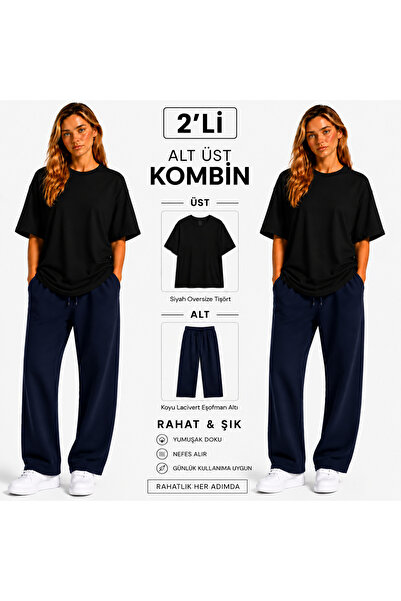 JULİA MODA 2-Piece Women's Sweatpants and Top Set, Lightweight and Breathable...